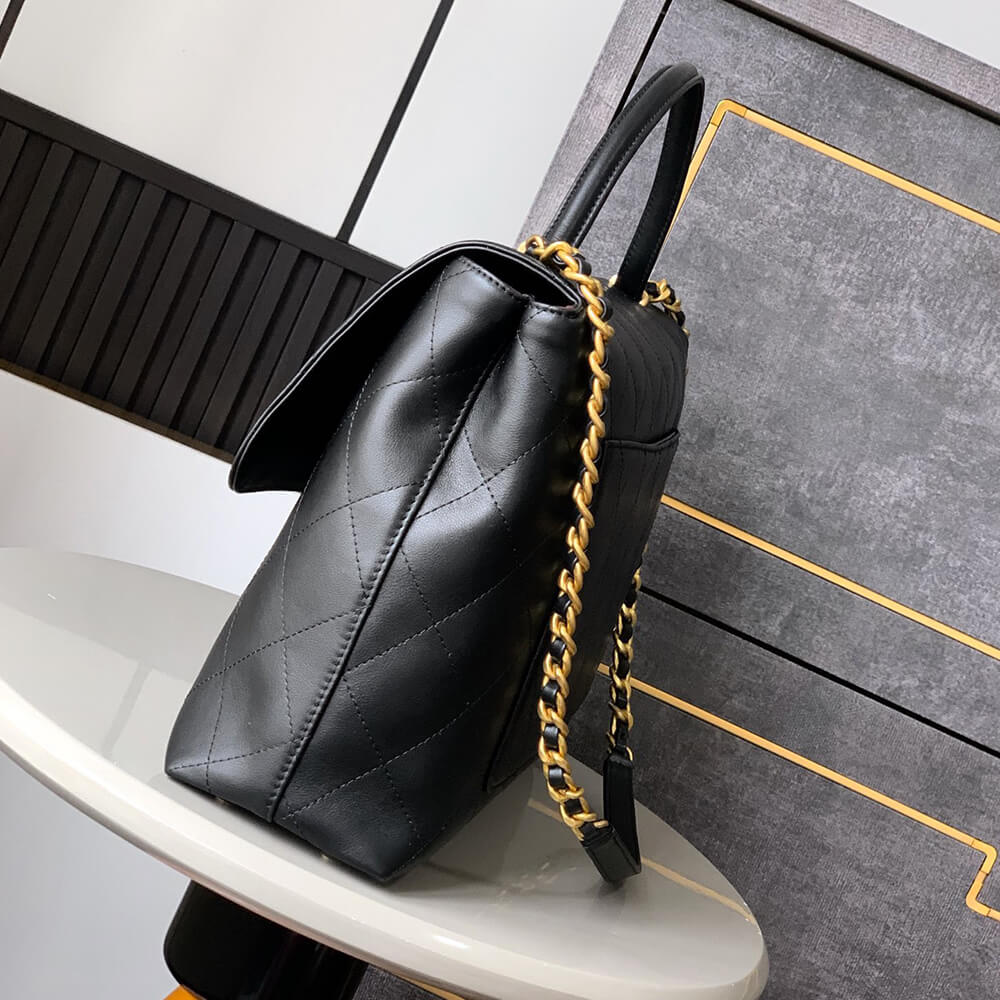 Ch**el maxi flap bag with handle(high-end grade)