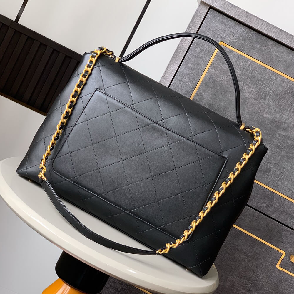 Ch**el maxi flap bag with handle(high-end grade)