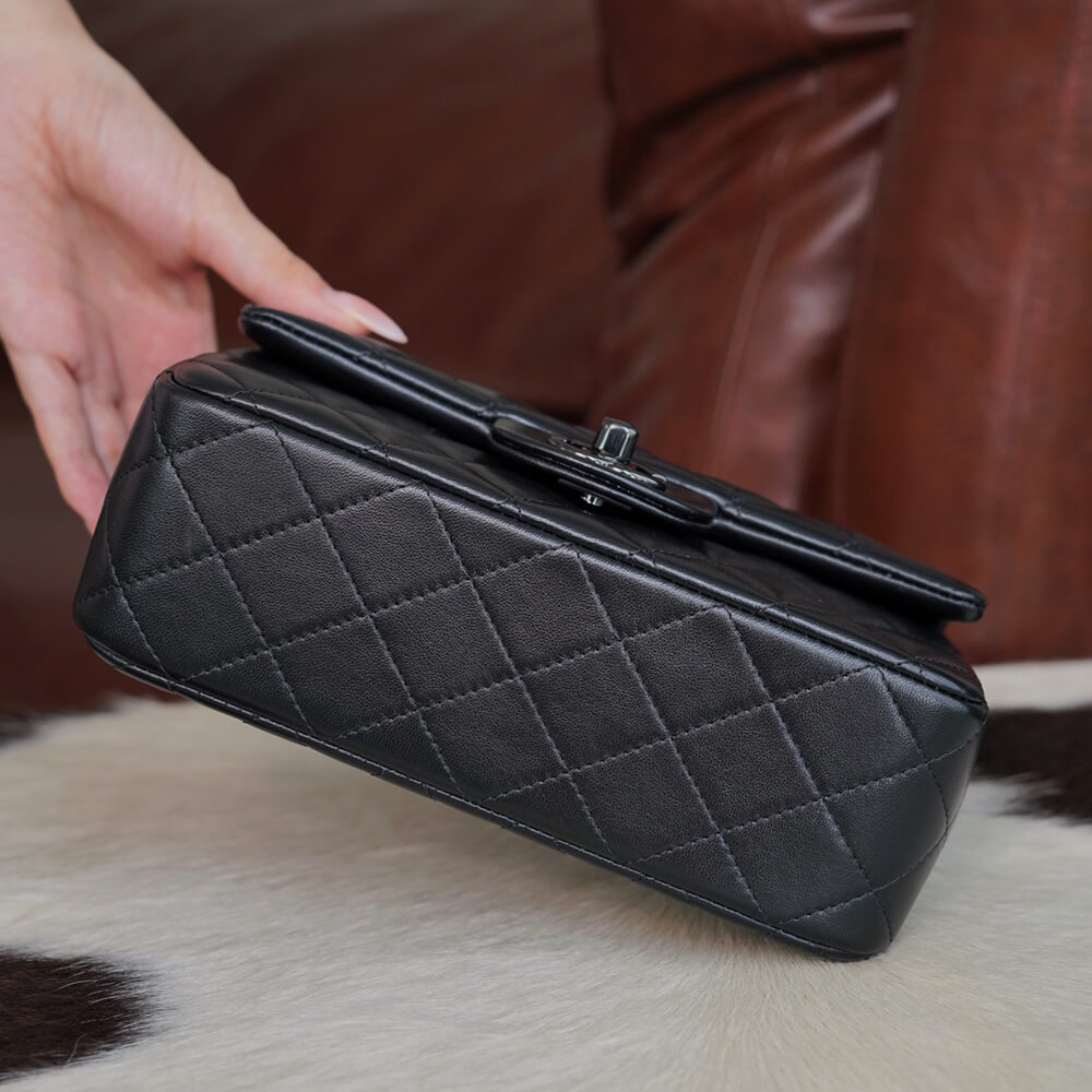 Ch**el mini flap with top handle(high-end grade)