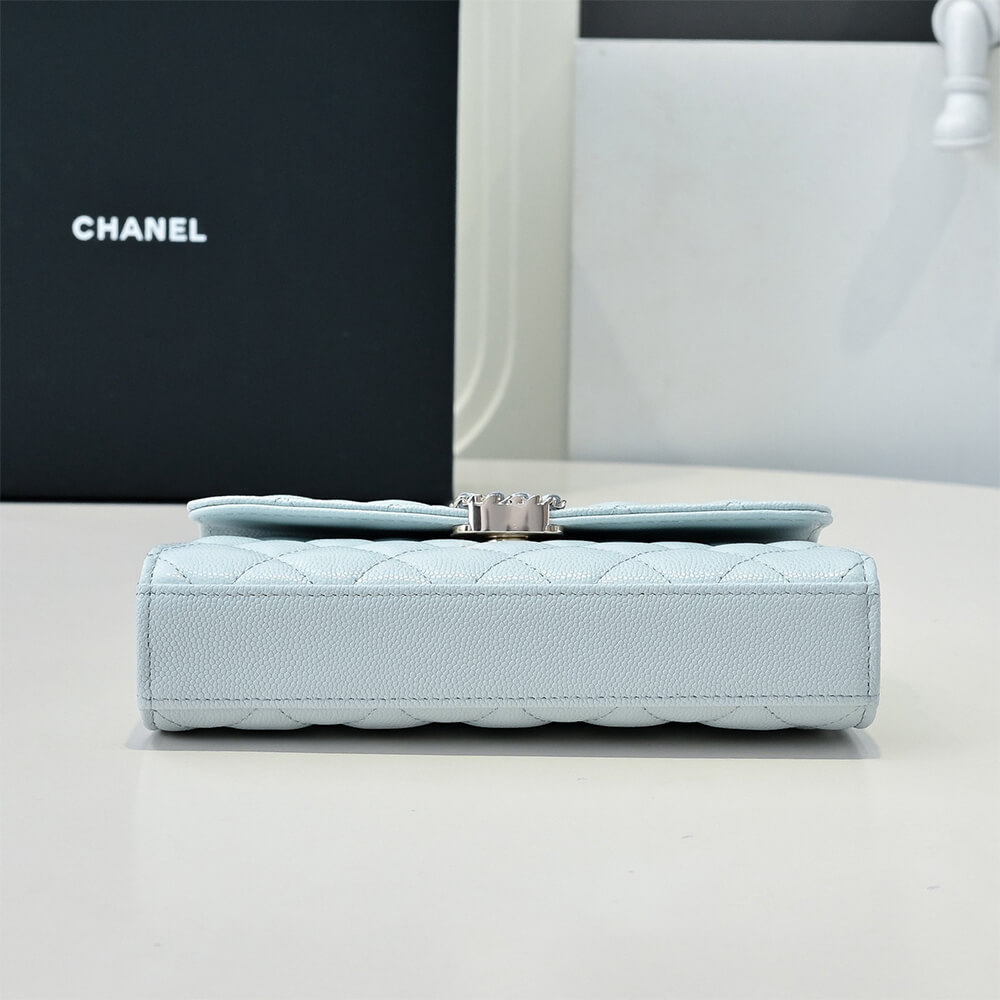 Ch**el flap phone holder with chain(high-end grade)