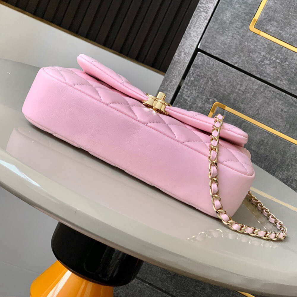 Ch**el flap phone holder with chain(high-end grade)