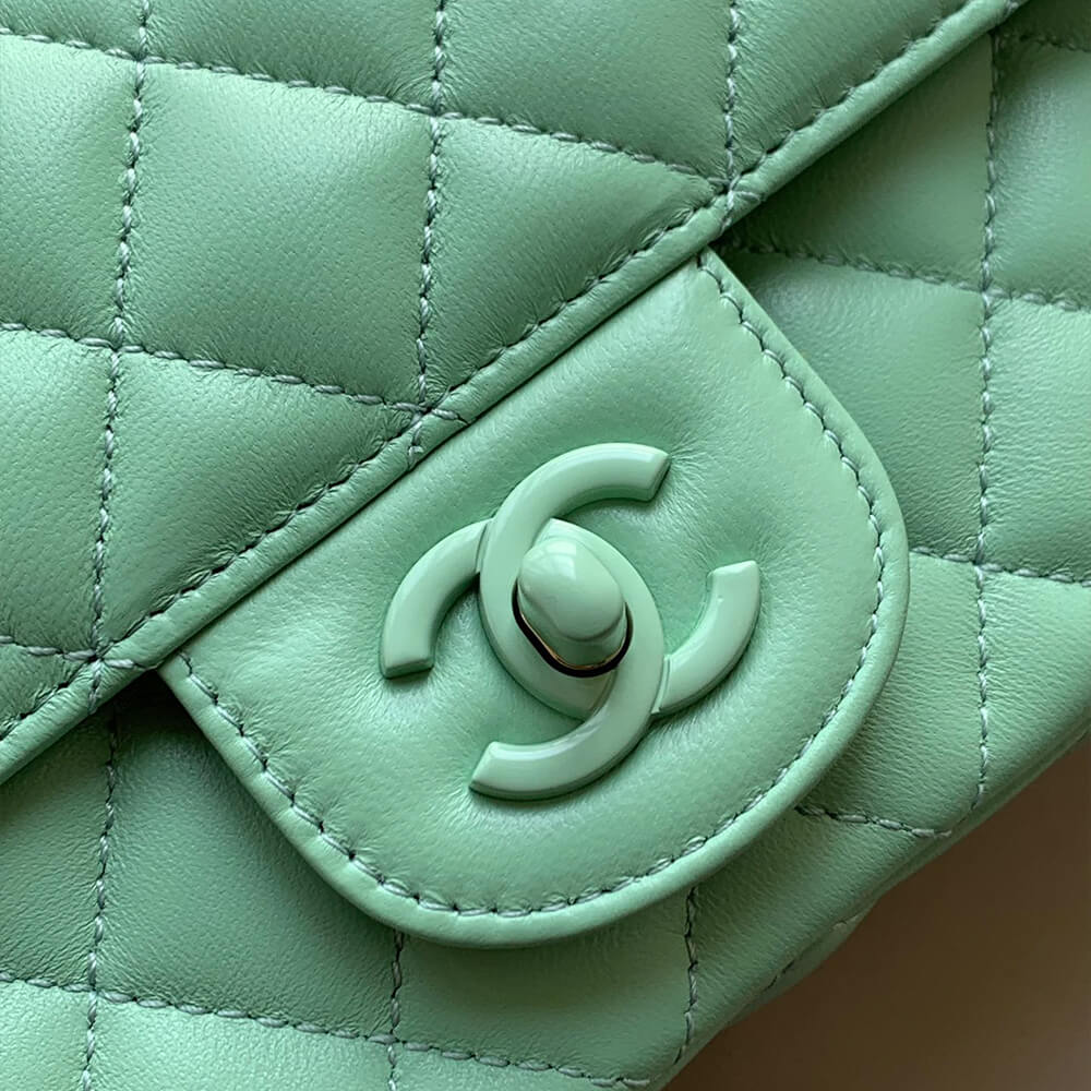Ch**el mini flap bag with handle(high-end grade)