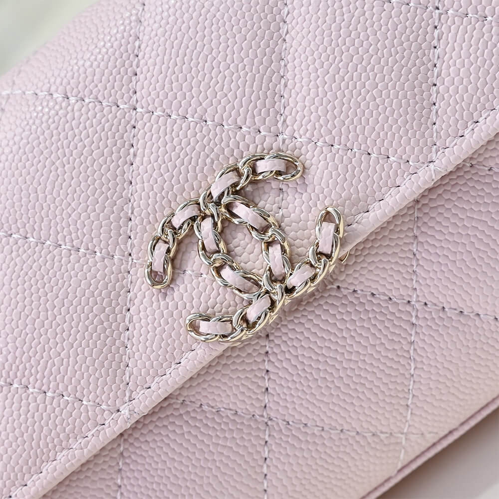 Ch**el flap phone holder with chain(high-end grade)