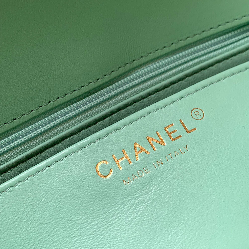 Ch**el mini flap bag with handle(high-end grade)