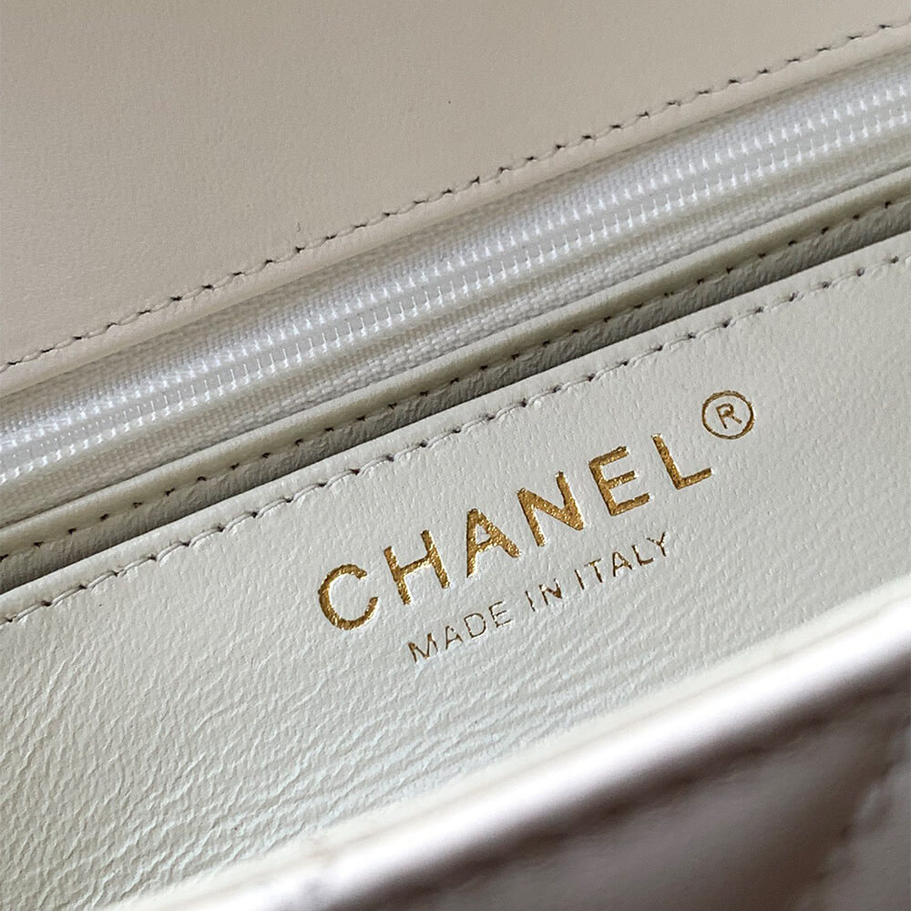 Ch**el mini flap bag with top handle(high-end grade)