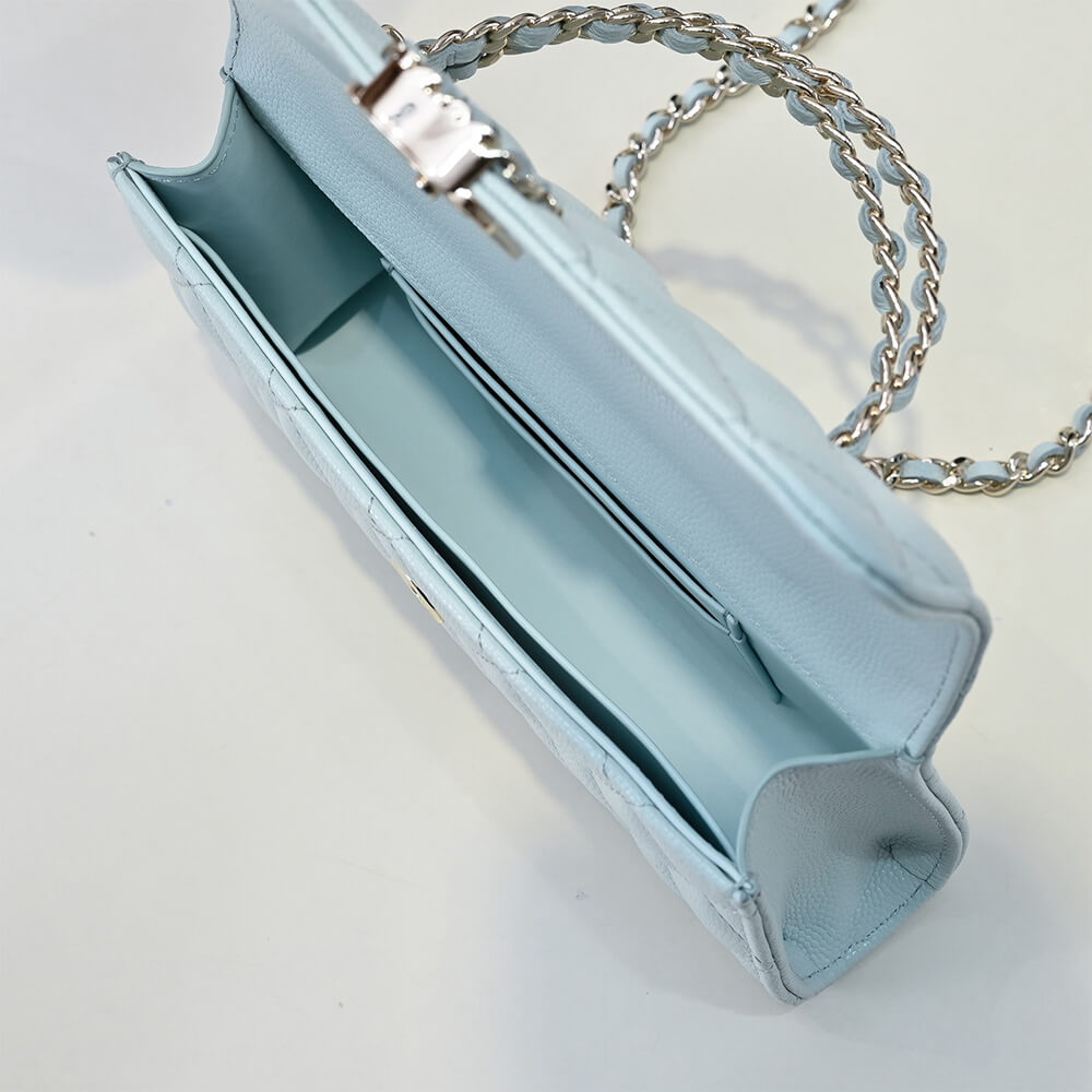 Ch**el flap phone holder with chain(high-end grade)