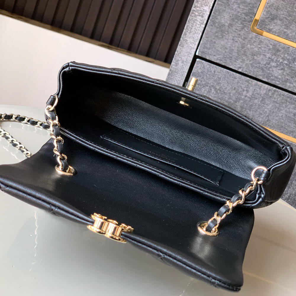 Ch**el flap phone holder with chain(high-end grade)