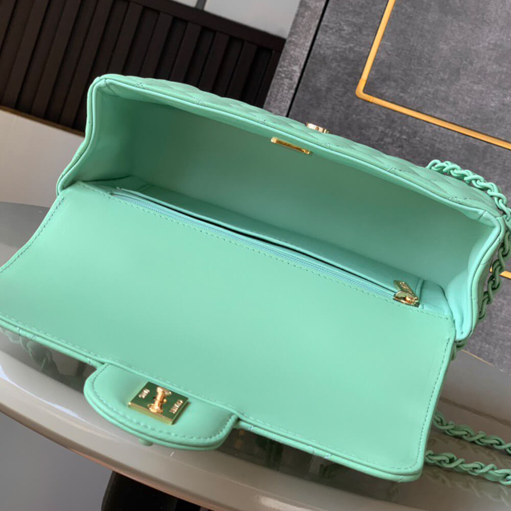 Ch**el mini flap bag with handle(high-end grade)
