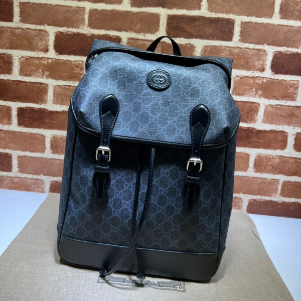 G*u*i medium backpack with interlocking g
