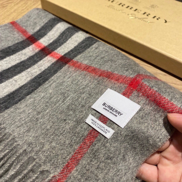 B**rry check cashmere scarf