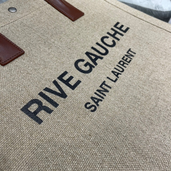 Y*L rive gauche n/s shopping bag in linen and cotton