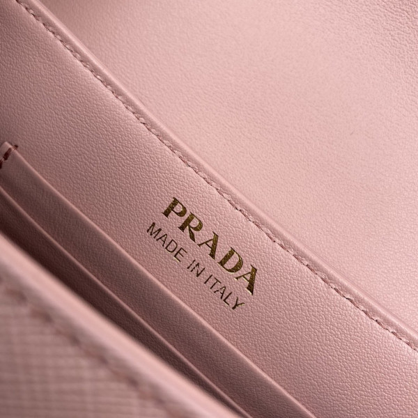 Pra*a saffiano leather