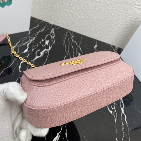 Pra*a saffiano leather