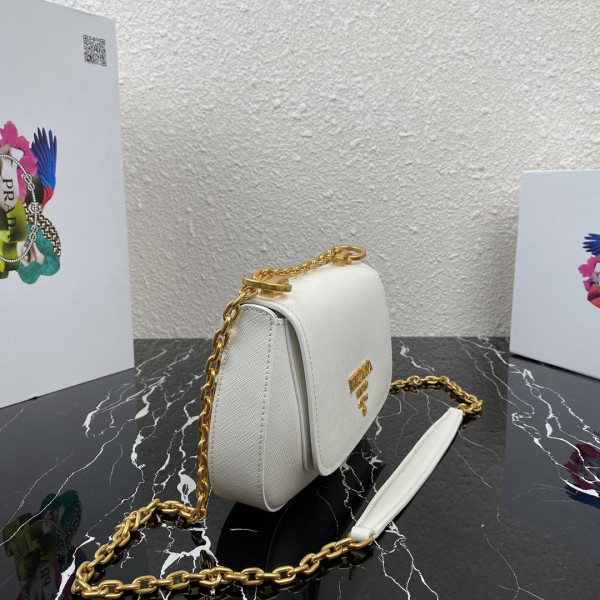 Pra*a saffiano leather