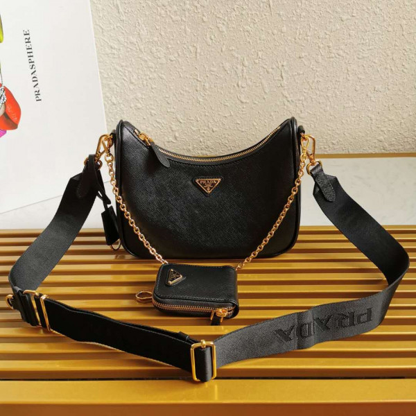 Pra*a re-edition 2005 saffiano leather bag