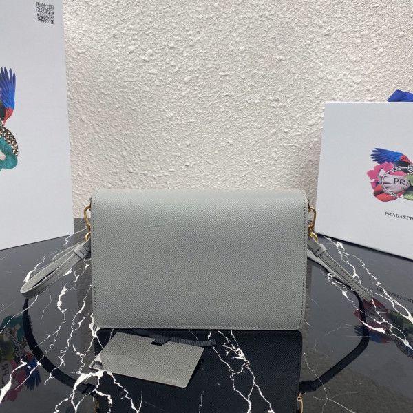 Pra*a saffiano leather mini-bag