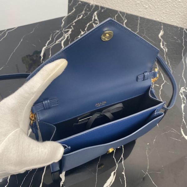 Pra*a saffiano leather mini-bag