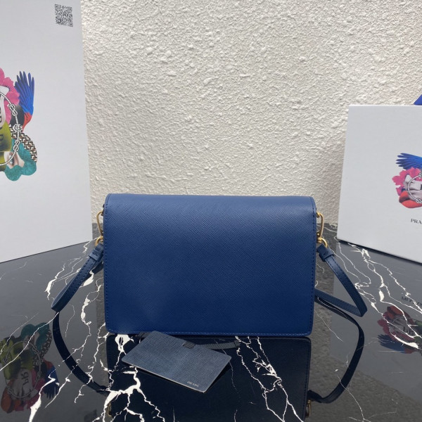 Pra*a saffiano leather mini-bag