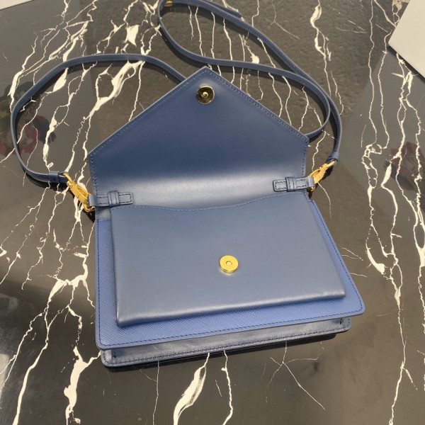 Pra*a saffiano leather mini-bag