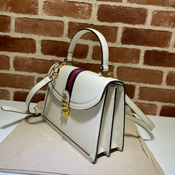 G*u*i ophidia small top handle bag with web