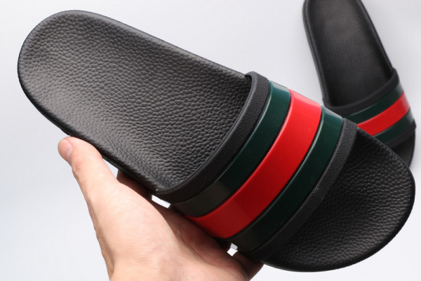 G*u*i web rubber slide sandal