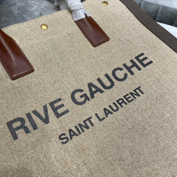 Y*L rive gauche n/s shopping bag in linen and cotton