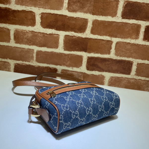G*u*i ophidia suede mini bag