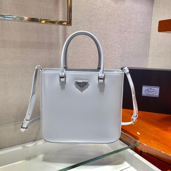 Pra*a large brushed leather tote