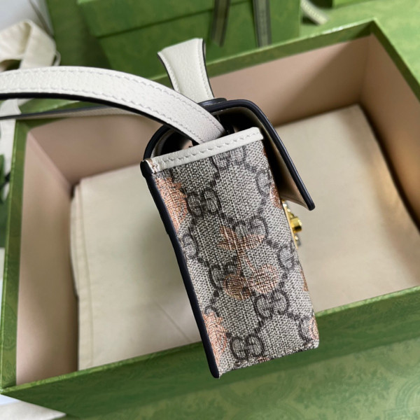 G*u*i padlock berry mini bag
