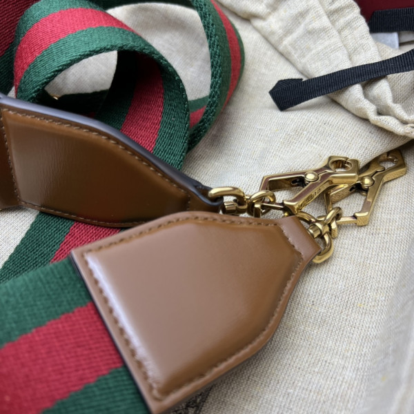 G*u*i mini top handle bag with bamboo