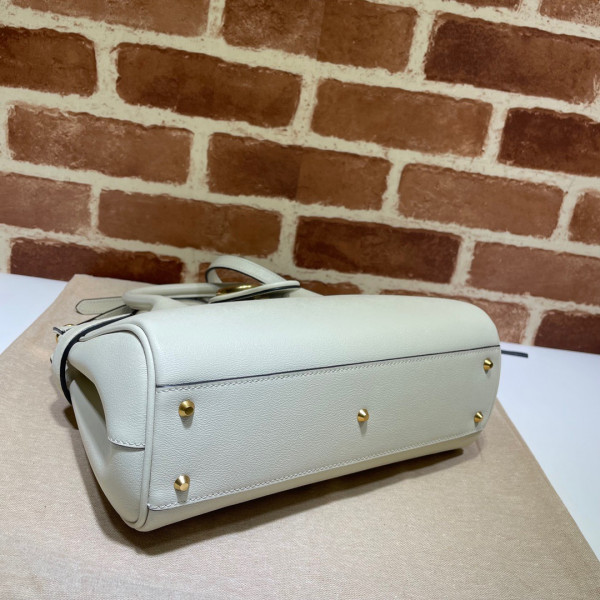G*u*i small top handle bag with double g