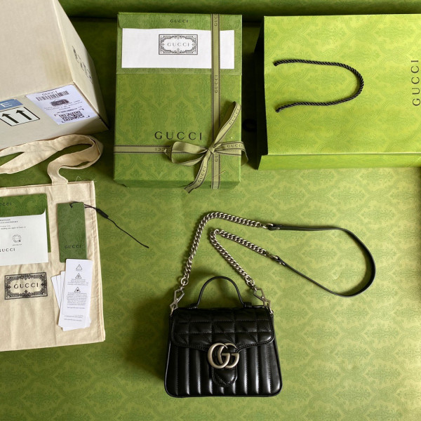 G*u*i gg marmont mini top handle bag