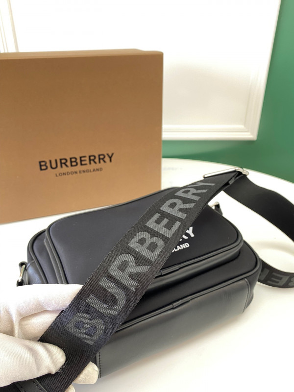 B**rry logo print nylon crossbody bag