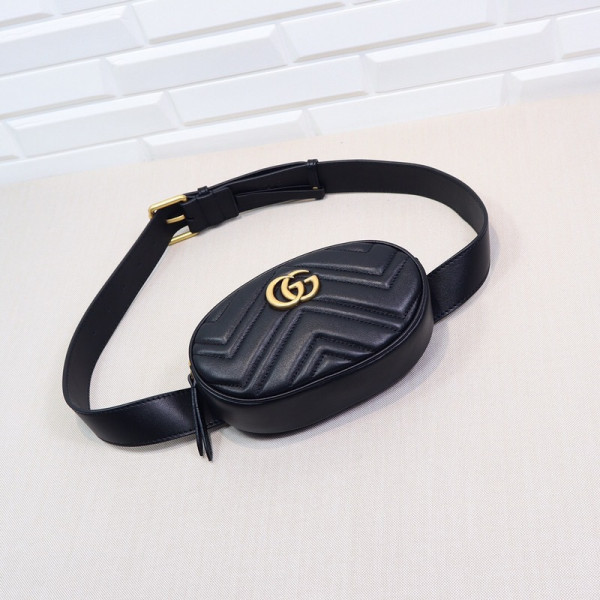 G*u*i gg marmont matelassé leather belt bag