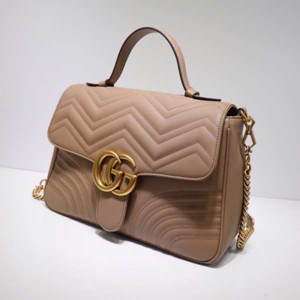 G*u*i gg marmont medium top handle bag