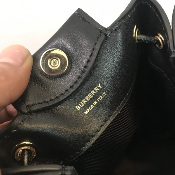 B**rry bmonogram motif leather bucket bag