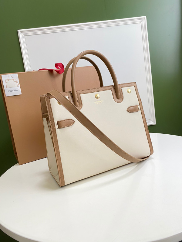 B**rry small vintage check two-handle title bag