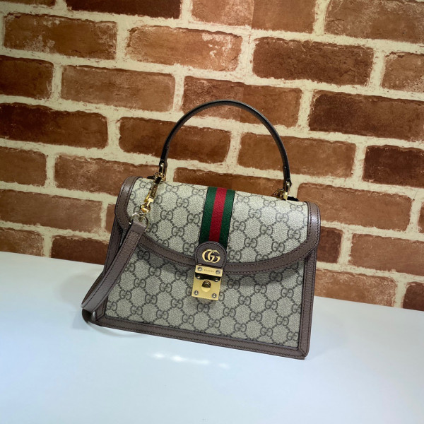 G*u*i ophidia small top handle bag with web