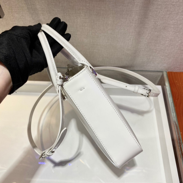 Pra*a small brushed leather tote