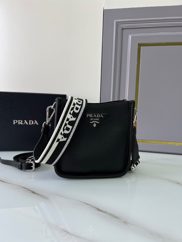 Pra*a leather mini shoulder bag