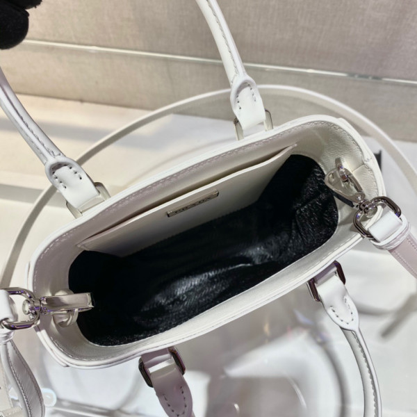 Pra*a small brushed leather tote