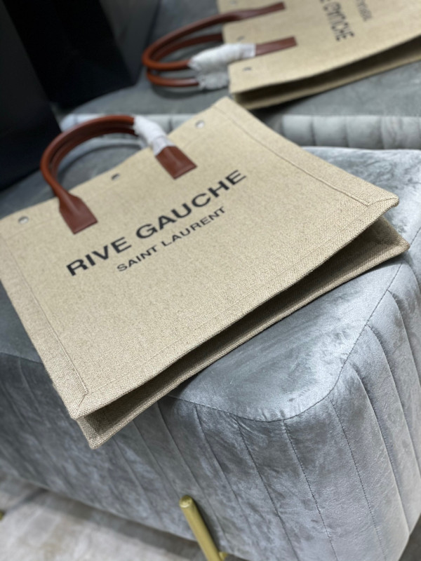 Y*L rive gauche n/s shopping bag in linen and cotton