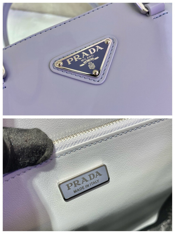 Pra*a large brushed leather tote