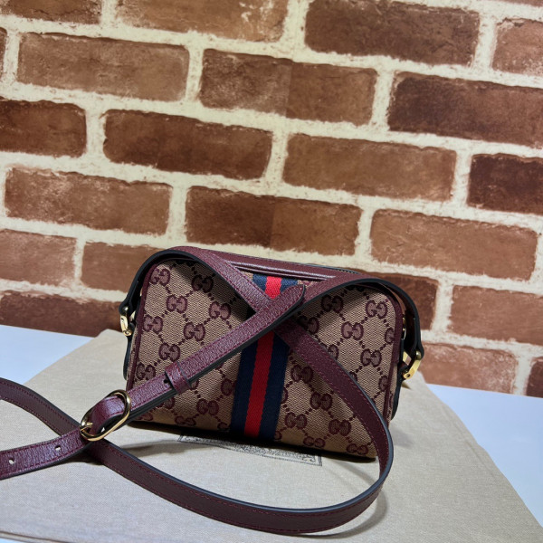 G*u*i ophidia suede mini bag