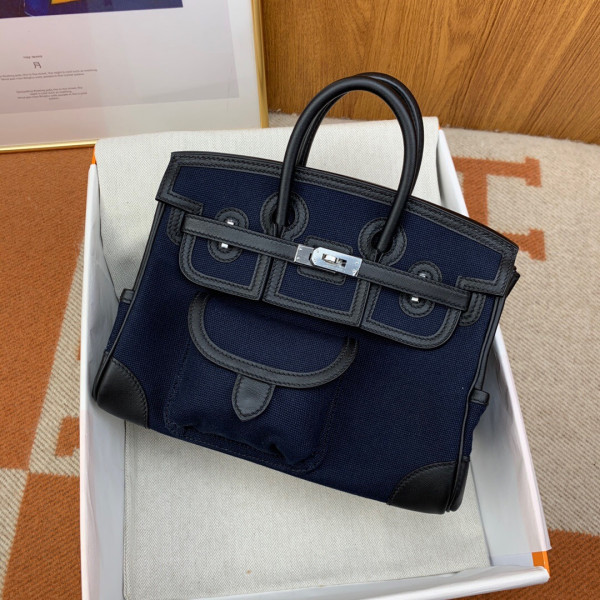 H**mes cargo birkin bag canvas and swift 25