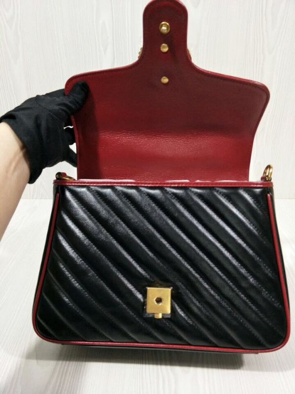 G*u*i gg marmont small top handle bag