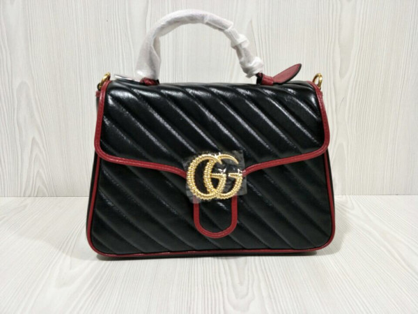 G*u*i gg marmont small top handle bag