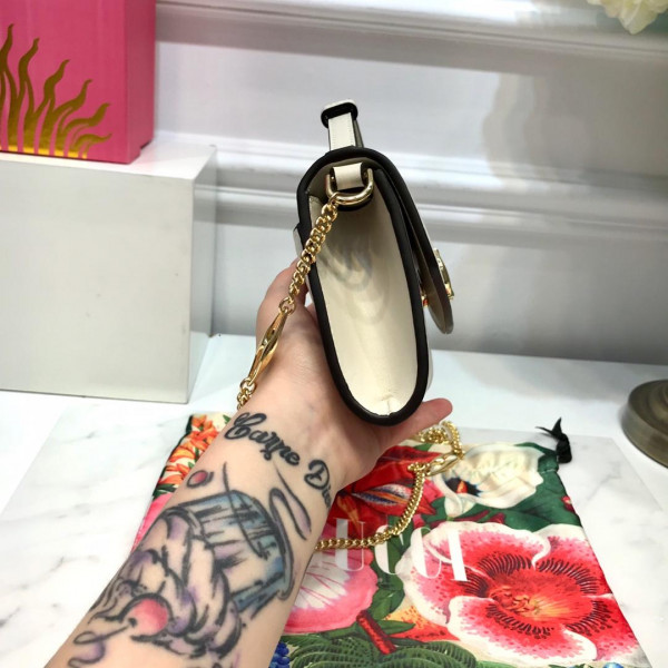 G*u*i zumi smooth leather mini shoulder bag