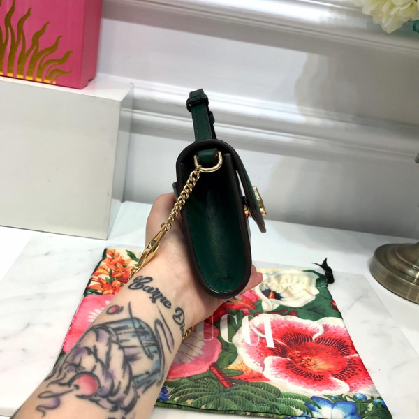 G*u*i zumi smooth leather mini shoulder bag