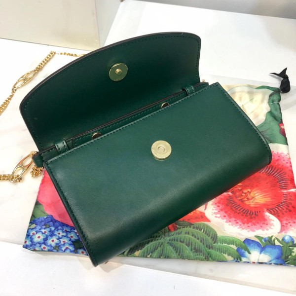 G*u*i zumi smooth leather mini shoulder bag